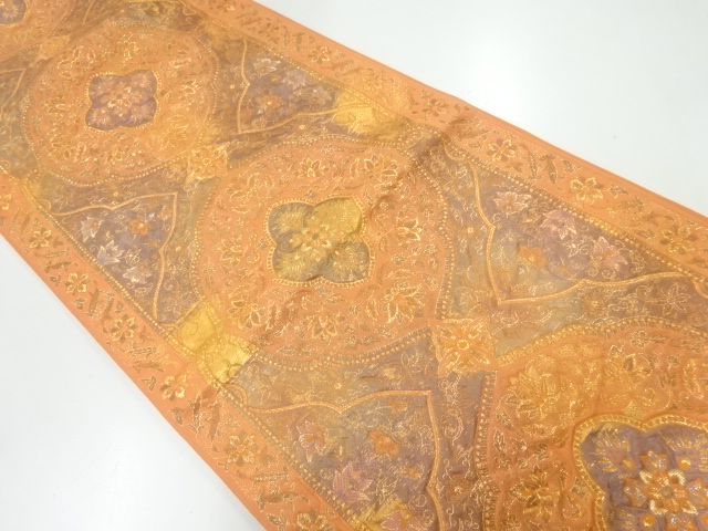 JAPANESE FUKURO OBI / WOVEN FLORAL SARASA